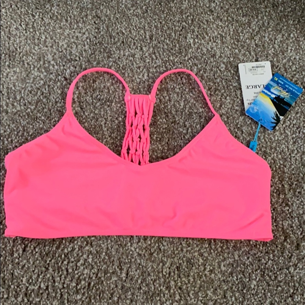 Hot pink bikini top